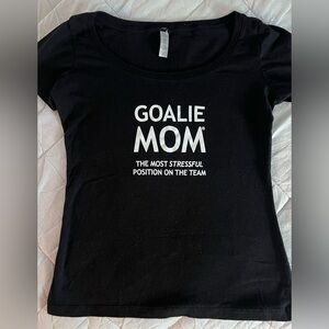 Goalie Mom Black T-Shirt